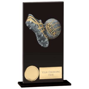 Euphoria Hero GAA Boot Ball Glass Award Jet Black 160mm
