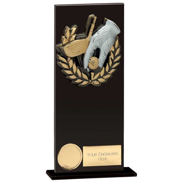 Euphoria Hero Golf Glass Award Jet Black 200mm