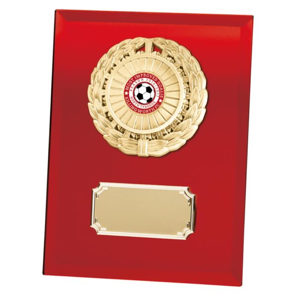 Mirage Multisport Mirror Plaque Red 200mm