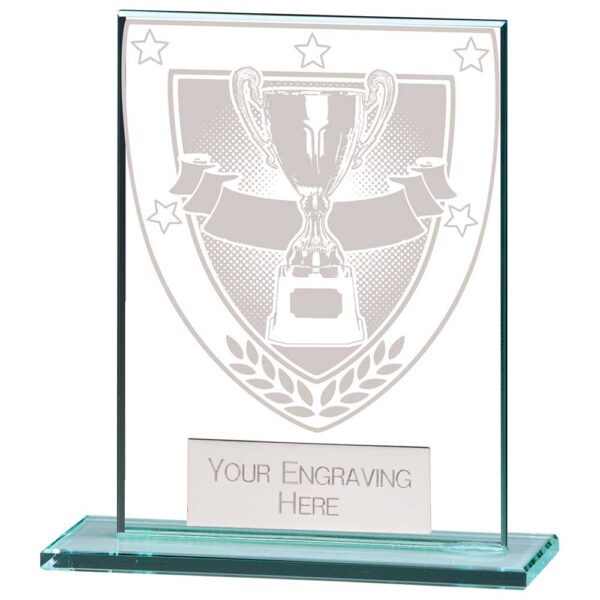 Millennium Achievement Jade Glass Award 110mm