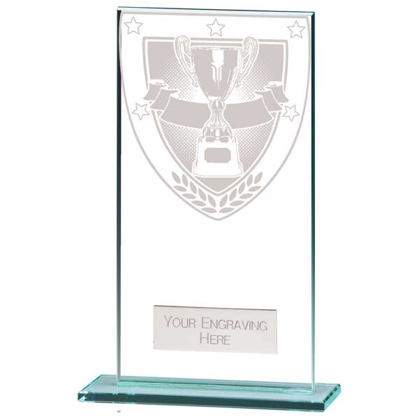 Millennium Achievement Jade Glass Award 160mm