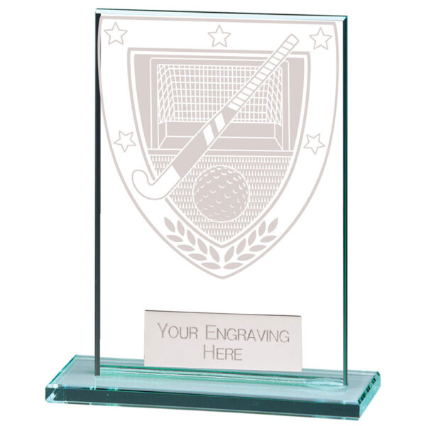 Millennium Hockey Jade Glass Award 80mm