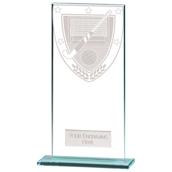 Millennium Hockey Jade Glass Award 180mm