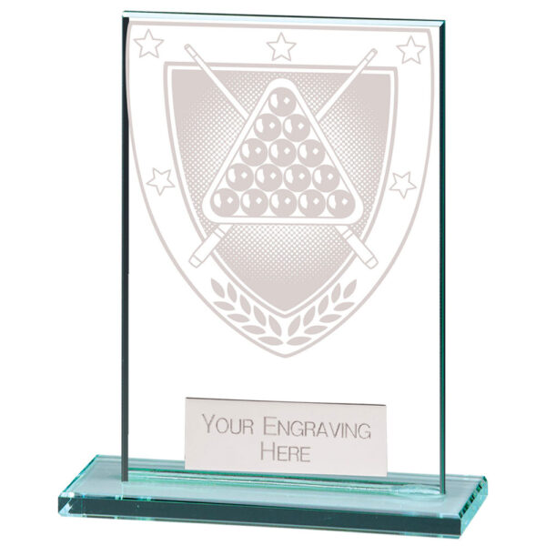 Millennium Snooker Jade Glass Award 80mm