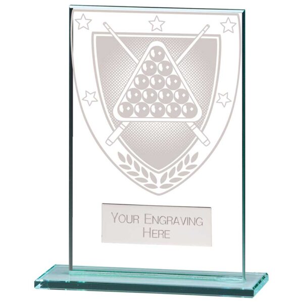 Millennium Snooker Jade Glass Award 125mm