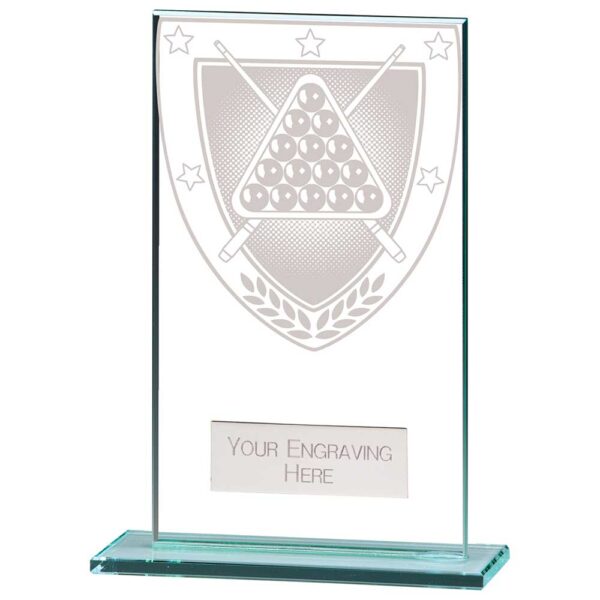 Millennium Snooker Jade Glass Award 140mm