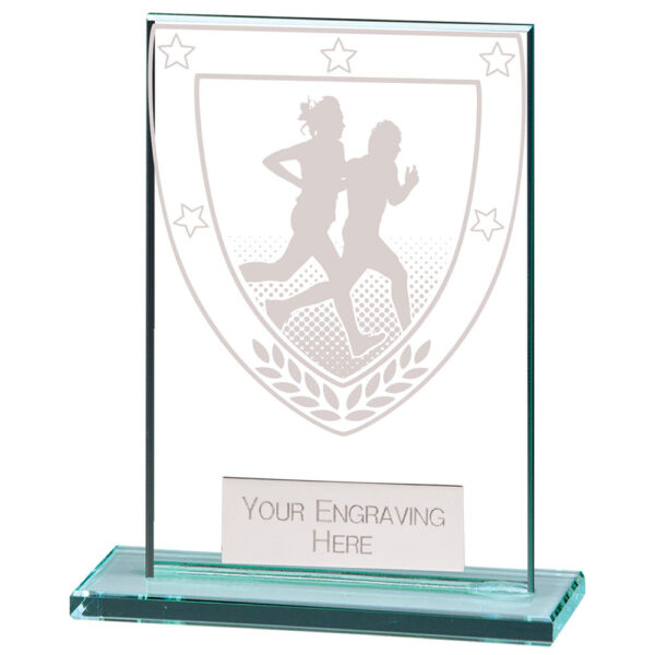 Millennium Running Jade Glass Award 80mm