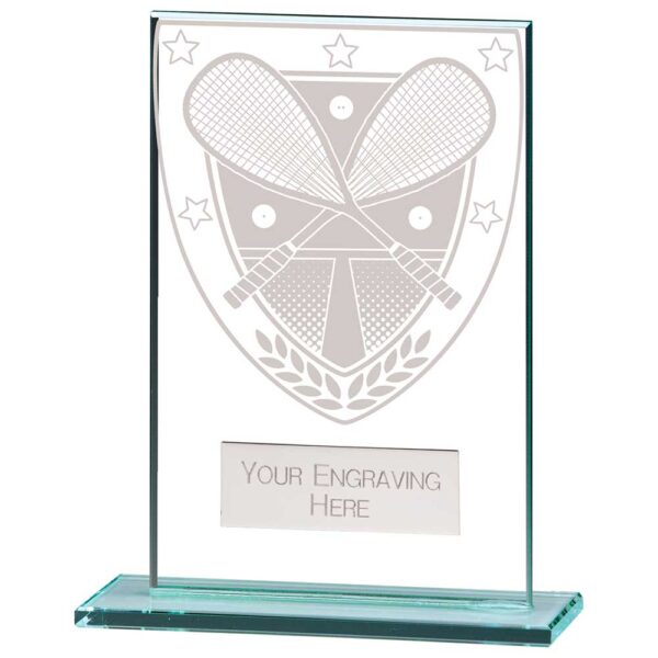 Millennium Squash Jade Glass Award 125mm