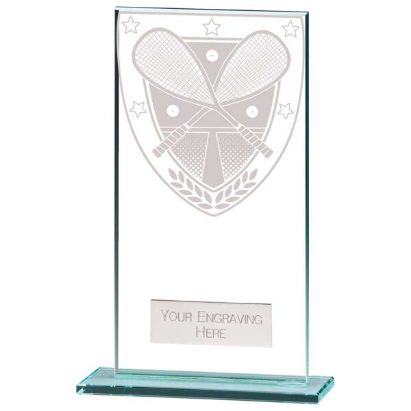 Millennium Squash Jade Glass Award 160mm