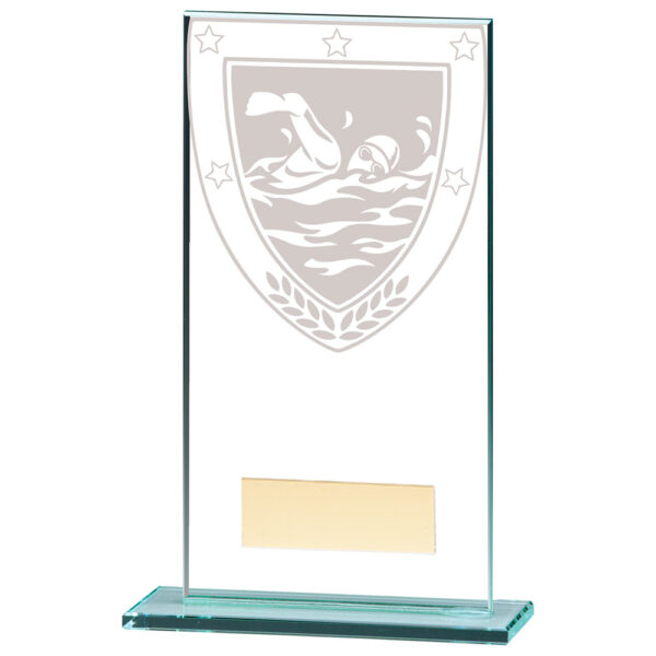 Millennium Swimming Jade Glass Award 160mm