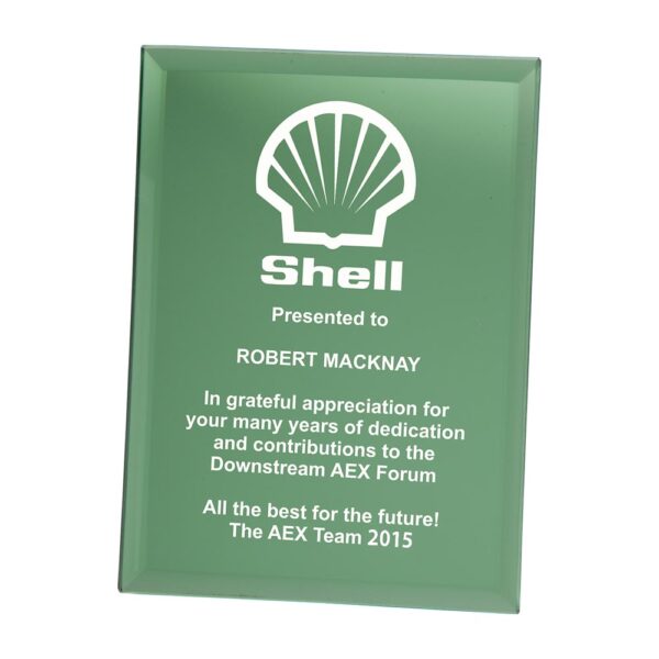 Mirage Emerald Green Mirrored Plaque 200mm