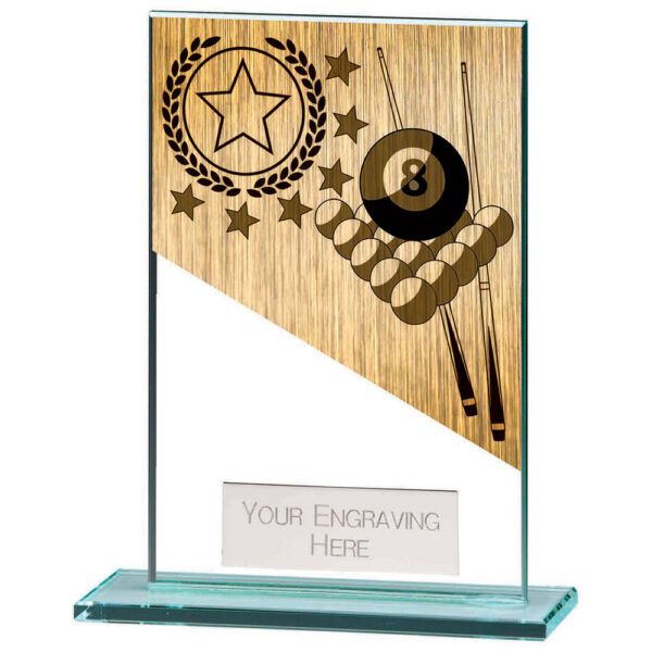Mustang Pool Jade Glass Award 125mm