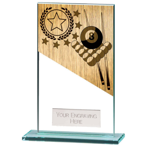 Mustang Pool Jade Glass Award 140mm