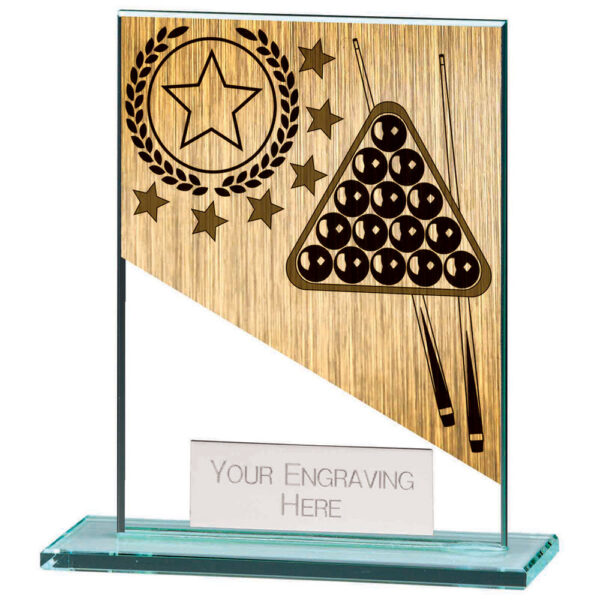 Mustang Snooker Jade Glass Award 110mm