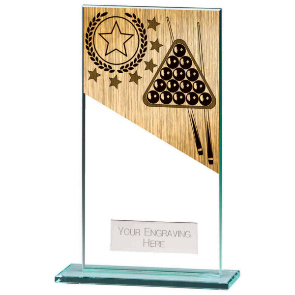 Mustang Snooker Jade Glass Award 160mm