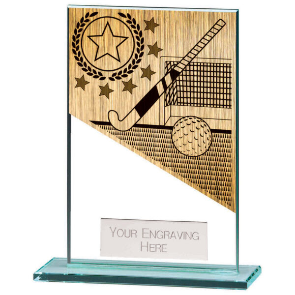 Mustang Hockey Jade Glass Award 125mm