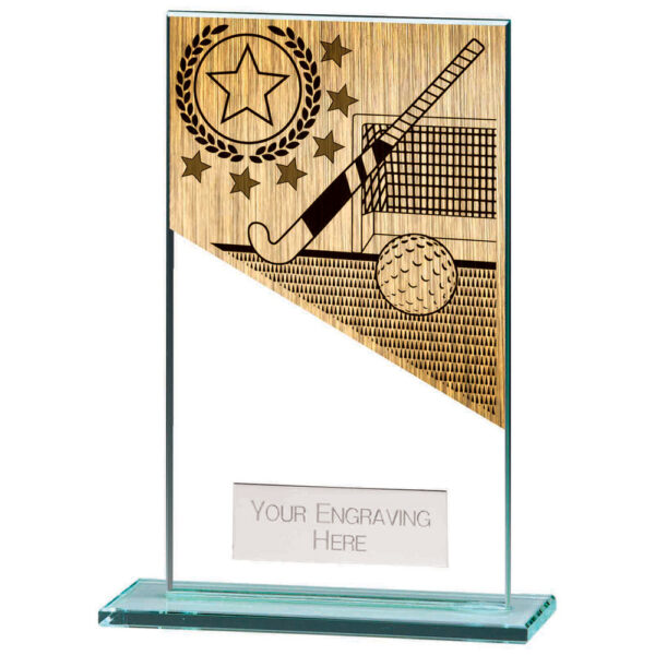 Mustang Hockey Jade Glass Award 140mm