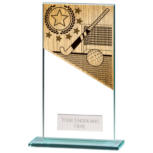 Mustang Hockey Jade Glass Award 160mm