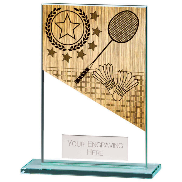 Mustang Badminton Jade Glass Award 125mm