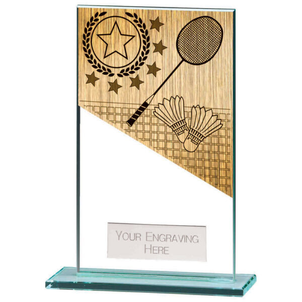 Mustang Badminton Jade Glass Award 140mm