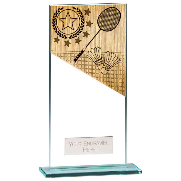 Mustang Badminton Jade Glass Award 180mm