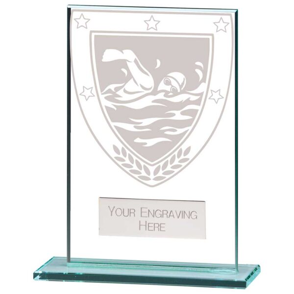 Mustang Swimming Jade Glass Award 110mm