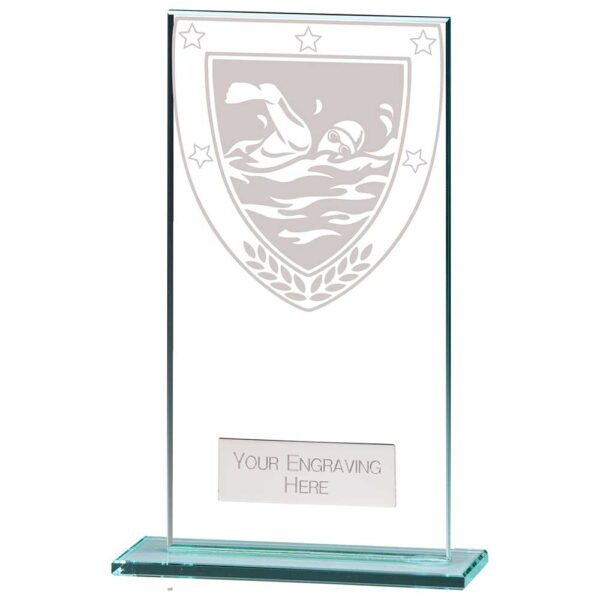 Mustang Swimming Jade Glass Award 140mm