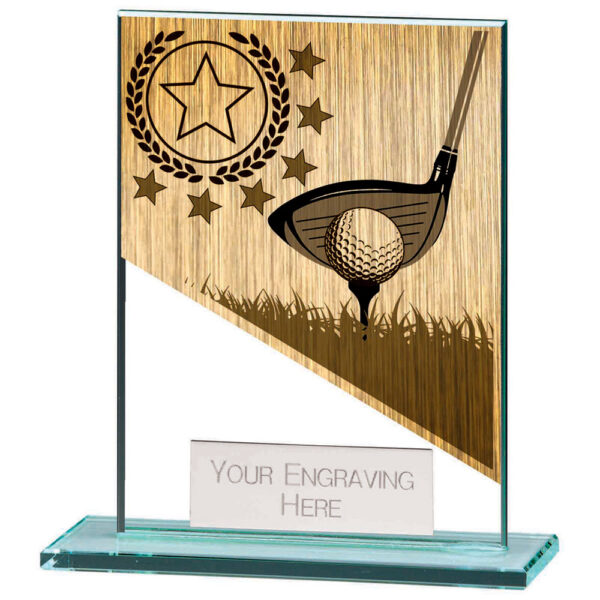 Mustang Golf Jade Glass Award 110mm