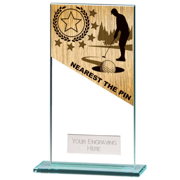 Mustang Nearest The Pin Jade Glass Award 160mm