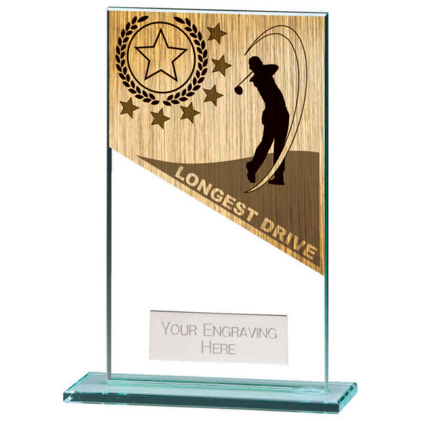 Mustang Longest Drive Jade Glass Award 140mm