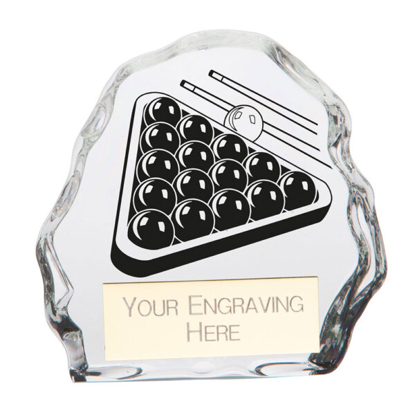 Mystique Snooker Glass Award 75mm