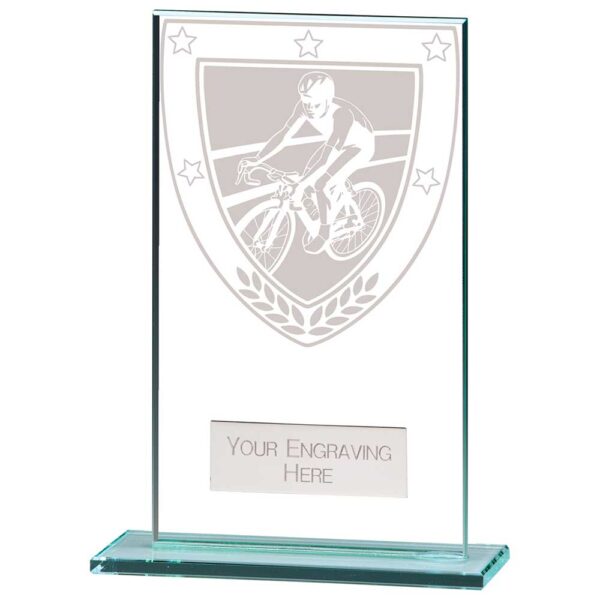 Millennium Cycling Jade Glass Award 140mm