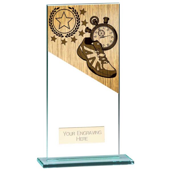 Mustang Running Jade Glass Award 180mm