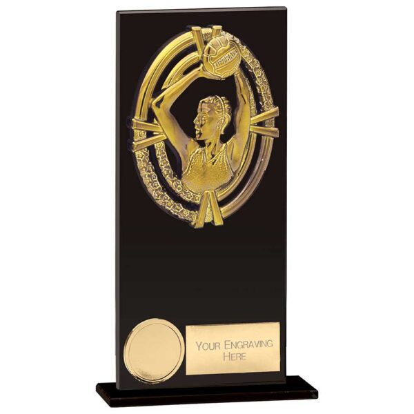 Maverick Fusion Netball Black Glass 180mm