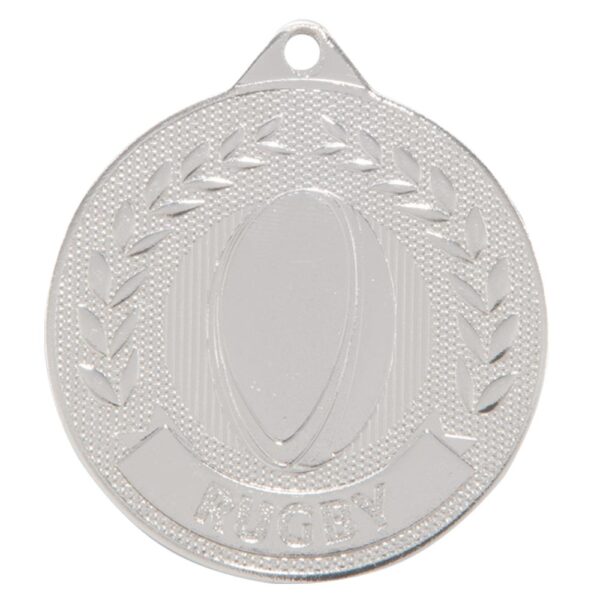 Discovery Rugby Medal Silver 50mm