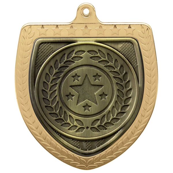 Cobra Multi-Sport Shield Medal Gold 75mm