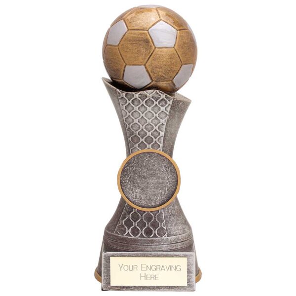 Quest Football Award Antique Gold & Silver 155mm
