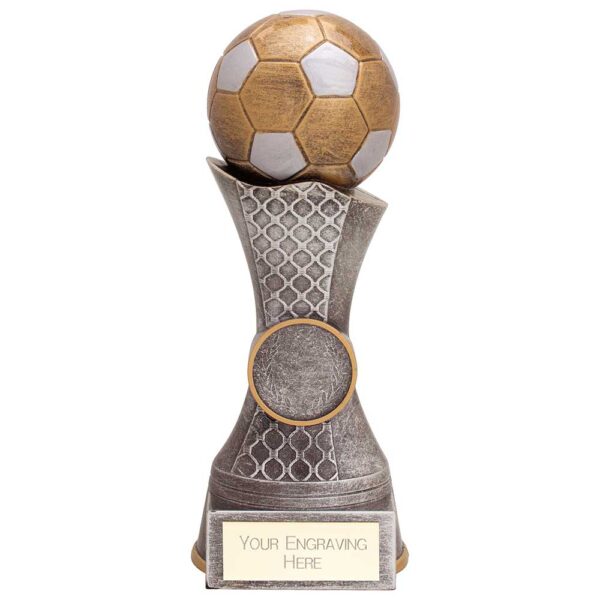 Quest Football Award Antique Gold & Silver 180mm