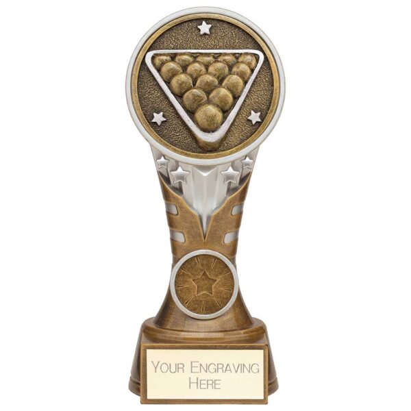 Ikon Tower Pool Award Antique Silver & Gold 175mm