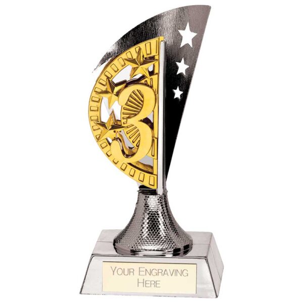 Blaze 3rd Place Plastic Plaque 150mm