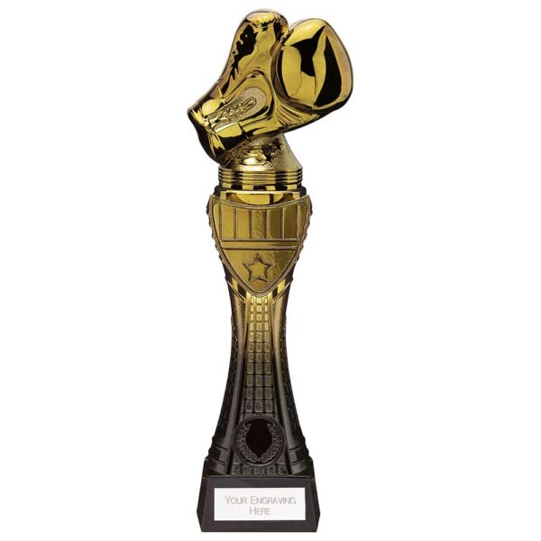 Fusion Viper Tower Boxing Glove Black & Gold 250mm