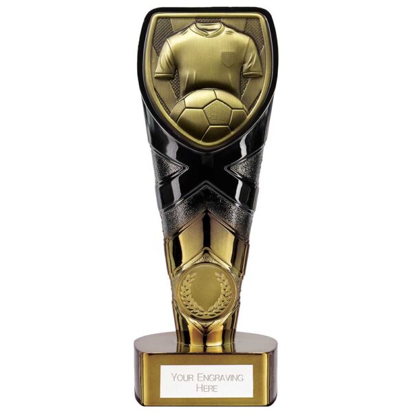 Fusion Cobra Football Shirt Award Black & Gold 175mm