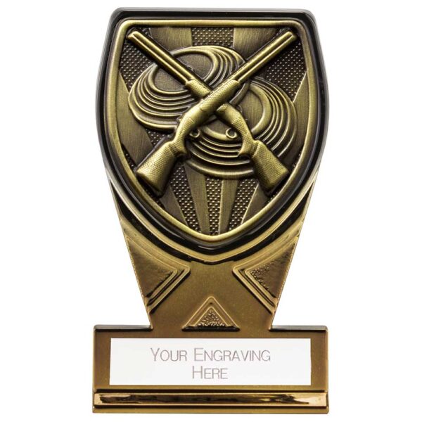 Fusion Cobra Clay Pigeon Shooting Award Black & Gold 110mm