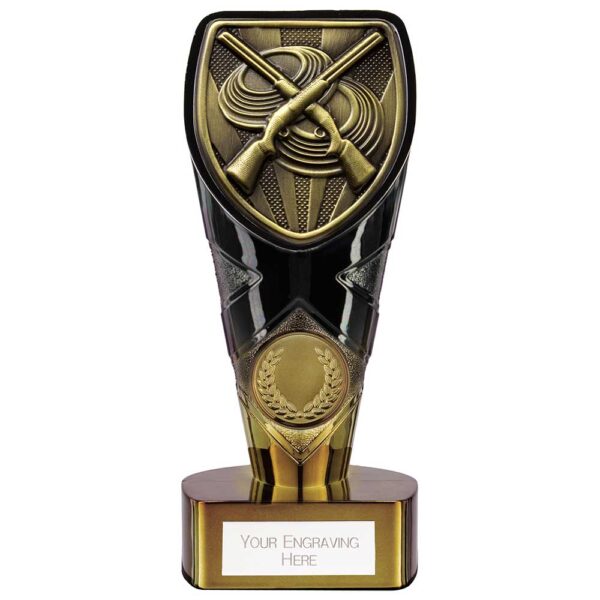 Fusion Cobra Clay Pigeon Shooting Award Black & Gold 150mm