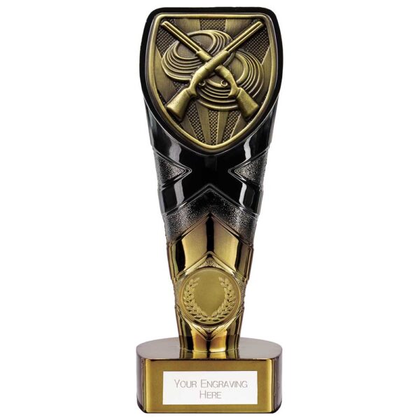 Fusion Cobra Clay Pigeon Shooting Award Black & Gold 175mm