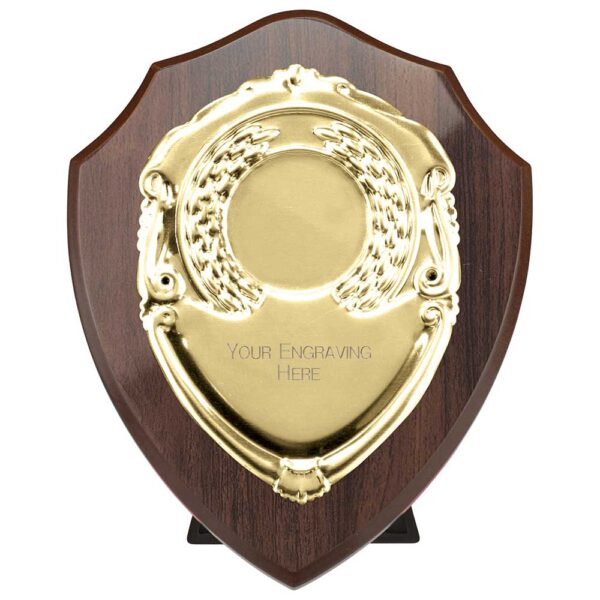 Reward Shield & Front Cracked Cherry & Gold 100mm