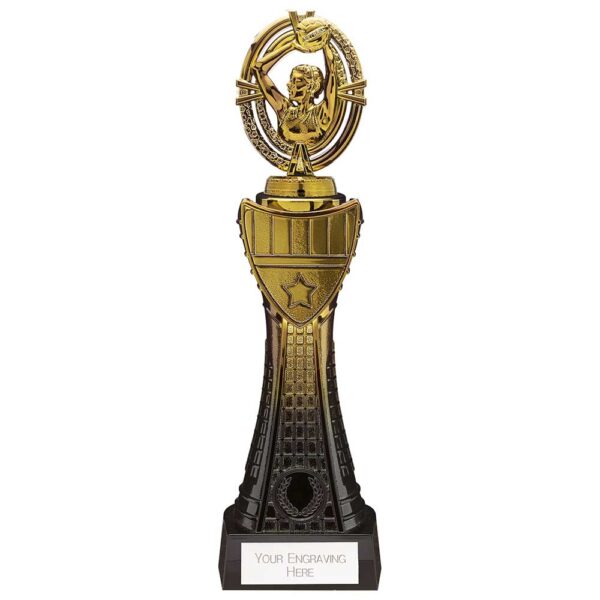 Maverick Heavyweight Netball Award Black & Gold 315mm