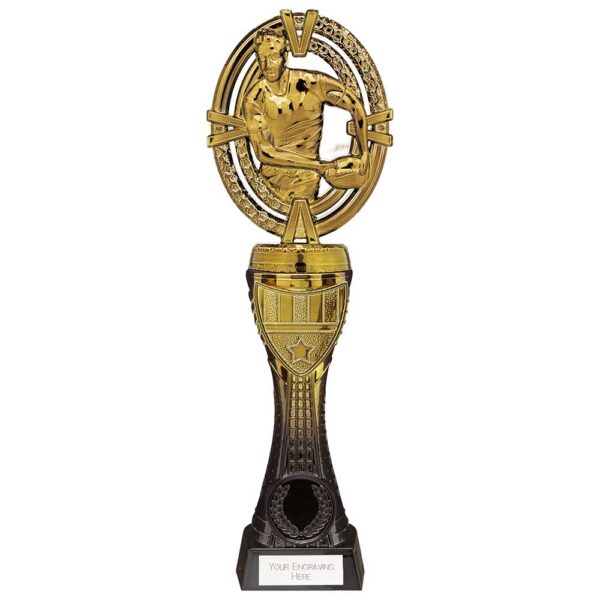 Maverick Heavyweight Rugby Award Black & Gold 230mm