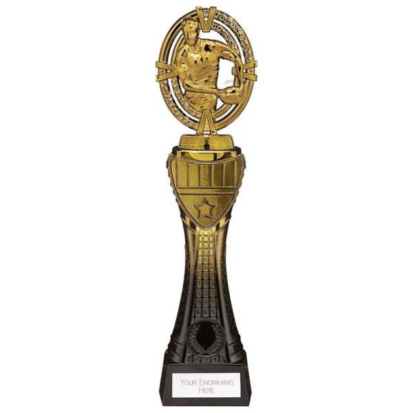 Maverick Heavyweight Rugby Award Black & Gold 290mm