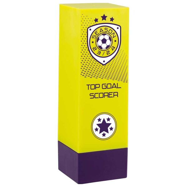 Prodigy Tower Top Goal Scorer Award Yellow & Purple 160mm